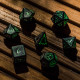 Кубики RPG Elvish Black & glow-in-the-dark Dice Set. Q WORKSHOP (SELV04)