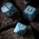 Кубики RPG Elvish Glacier & white Dice Set. Q WORKSHOP (SELV09)