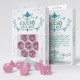 Кубики RPG Elvish Shimmering pink & White Dice Set. Q WORKSHOP (SELV11)