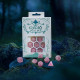 Кубики RPG Elvish Shimmering pink & White Dice Set. Q WORKSHOP (SELV11)