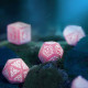 Кубики RPG Elvish Shimmering pink & White Dice Set. Q WORKSHOP (SELV11)