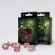 Кубики RPG Elvish Translucent & red Dice Set. Q WORKSHOP (SELV05)