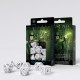 Кубики RPG Elvish White & black Dice Set. Q WORKSHOP (SELV02)