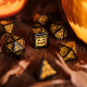 Кубики RPG Halloween Pumpkin - Jack O’Lantern Dice Set. Q WORKSHOP (SHAP02)