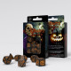 Кубики RPG Halloween Pumpkin Black & orange Dice Set. Q WORKSHOP (SHAP01)