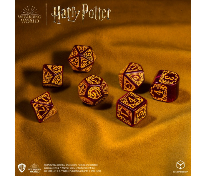 Кубики RPG Harry Potter. Gryffindor Modern Dice Set - Red. Q WORKSHOP (190142/2023/1/A)