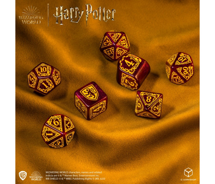 Кубики RPG Harry Potter. Gryffindor Modern Dice Set - Red. Q WORKSHOP (190142/2023/1/A)