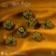 Кубики RPG Harry Potter. Hufflepuff Modern Dice Set - Black. Q WORKSHOP (190142/2023/4/A)