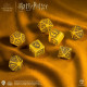 Кубики RPG Harry Potter. Hufflepuff Modern Dice Set - Yellow. Q WORKSHOP (190142/2023/4/B)