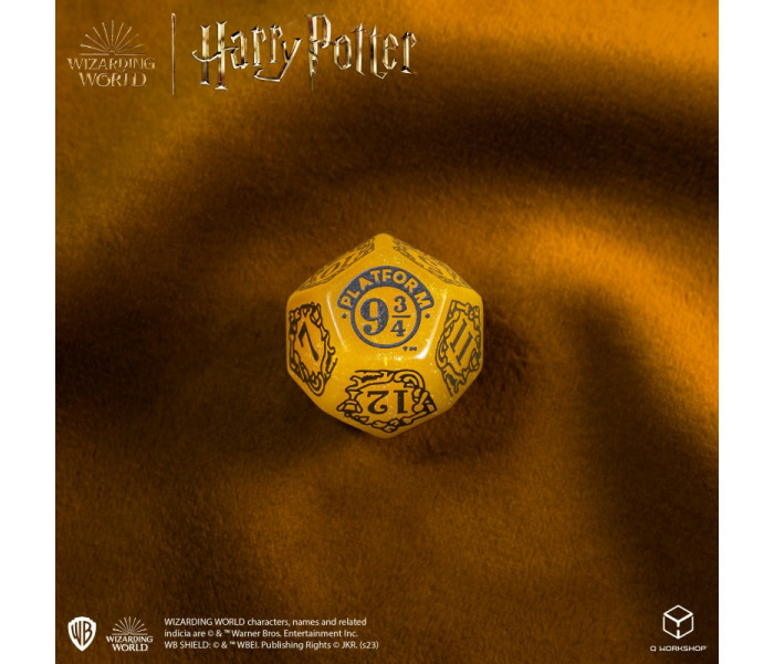 Кубики RPG Harry Potter. Hufflepuff Modern Dice Set - Yellow. Q WORKSHOP (190142/2023/4/B)