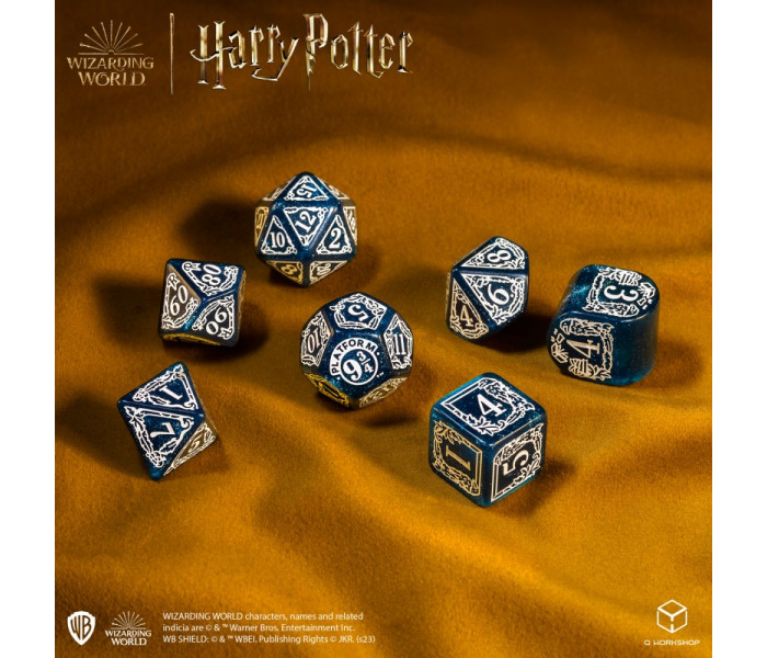 Кубики RPG Harry Potter. Ravenclaw Modern Dice Set - Blue. Q WORKSHOP (190142/2023/3/A)