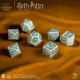 Кубики RPG Harry Potter. Slytherin Modern Dice Set - White. Q WORKSHOP (190142/2023/2/B)