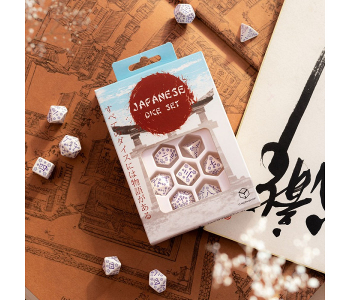 Кубики RPG Japanese Dice Set: Blue Star Lotus. Q WORKSHOP (SKAN02)