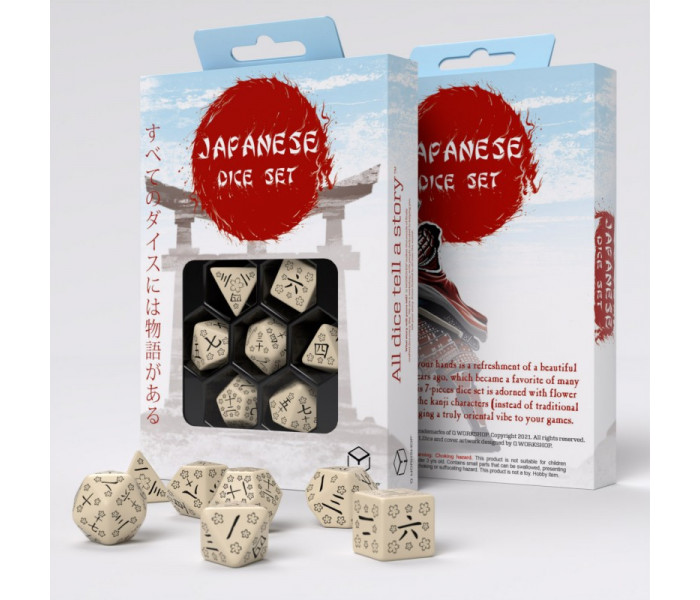 Кубики RPG Japanese Dice Set: Last Words Stone. Q WORKSHOP (SKAN05)