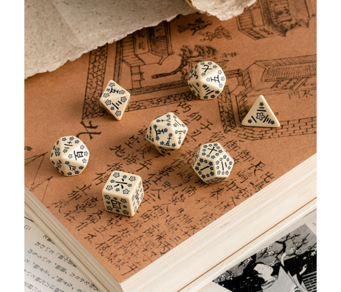 Кубики RPG Japanese Dice Set: Last Words Stone. Q WORKSHOP (SKAN05)