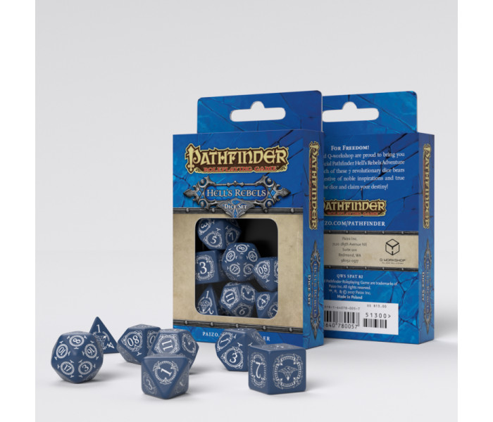 Кубики RPG Pathfinder Hell’s Rebels Dice Set. Q WORKSHOP (SPAT19)