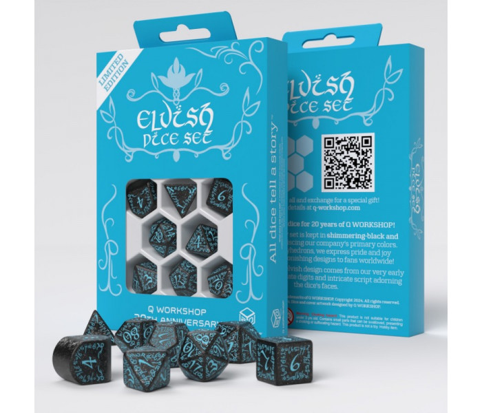 Кубики RPG Q WORKSHOP 20 years: Elvish Dice Set (S20Y01)