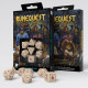 Кубики RPG RuneQuest Beige & burgundy Dice Set. Q WORKSHOP (SRQU02)