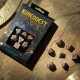 Кубики RPG RuneQuest Beige & burgundy Dice Set. Q WORKSHOP (SRQU02)