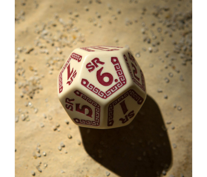 Кубики RPG RuneQuest Beige & burgundy Expansion 3 Dice Set. Q WORKSHOP (SRQE02)