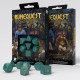 Кубики RPG RuneQuest Turquoise & gold Dice Set. Q WORKSHOP (SRQU03)