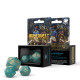 Кубики RPG RuneQuest Turquoise & gold Expansion 3 Dice Set. Q WORKSHOP (SRQE03)
