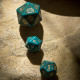 Кубики RPG RuneQuest Turquoise & gold Expansion 3 Dice Set. Q WORKSHOP (SRQE03)