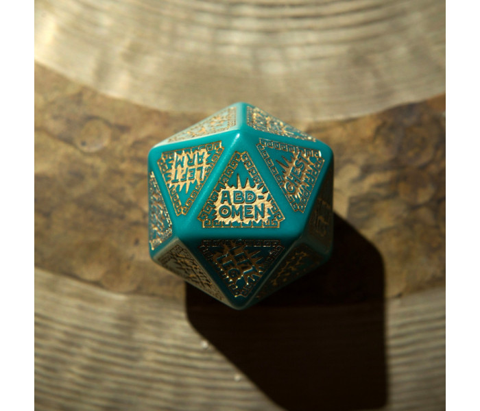 Кубики RPG RuneQuest Turquoise & gold Expansion 3 Dice Set. Q WORKSHOP (SRQE03)
