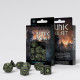 Кубики RPG Runic Black & glow-in-the-dark Dice Set. Q WORKSHOP (SRUN03)