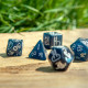 Кубики RPG Shimmering Llama Dice Set (Glittering dark blue & white). Q WORKSHOP (SLLA03)