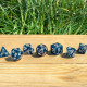 Кубики RPG Shimmering Llama Dice Set (Glittering dark blue & white). Q WORKSHOP (SLLA03)