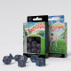 Кубики RPG Sparkling Llama Dice Set (Glittering dark blue & pink). Q WORKSHOP (SLLA01)