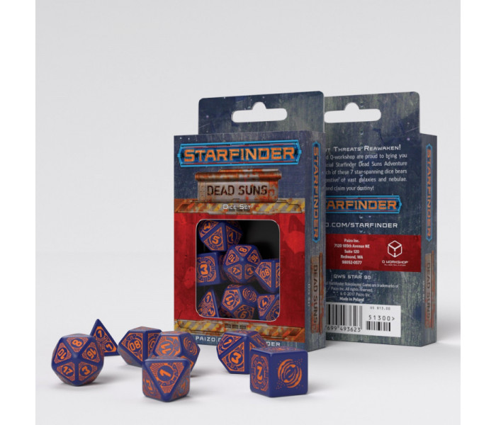 Кубики RPG Starfinder Dead Suns Dice Set. Q WORKSHOP (STAR01)