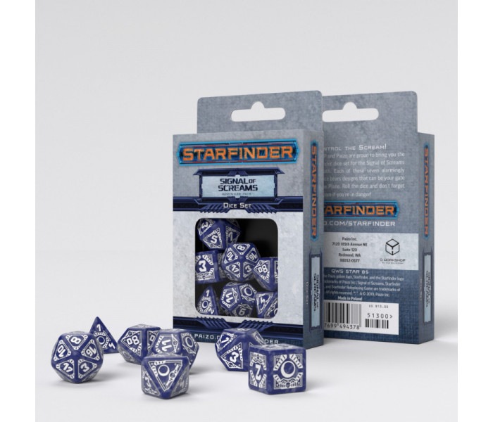 Кубики RPG Starfinder Signal of Screams Dice Set. Q WORKSHOP (STAR03)