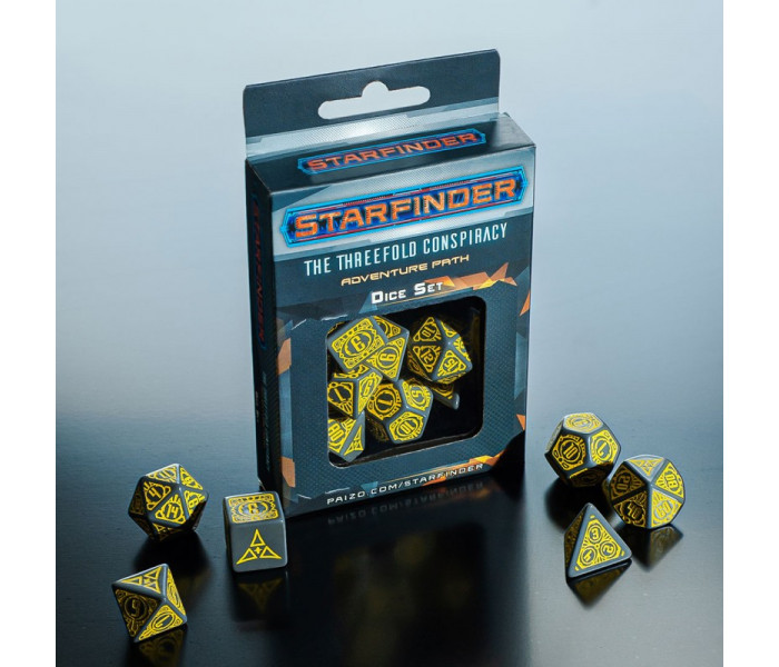 Кубики RPG Starfinder Threefold Conspiracy Dice Set. Q WORKSHOP (STAR08)