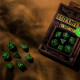 Кубики RPG Steampunk Black & glow-in-the-dark Dice Set. Q WORKSHOP (SSTE05)