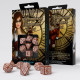 Кубики RPG Steampunk Clockwork Caramel & White Dice Set. Q WORKSHOP (SSTC03)