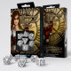 Кубики RPG Steampunk Clockwork White & black Dice Set. Q WORKSHOP (SSTC02)