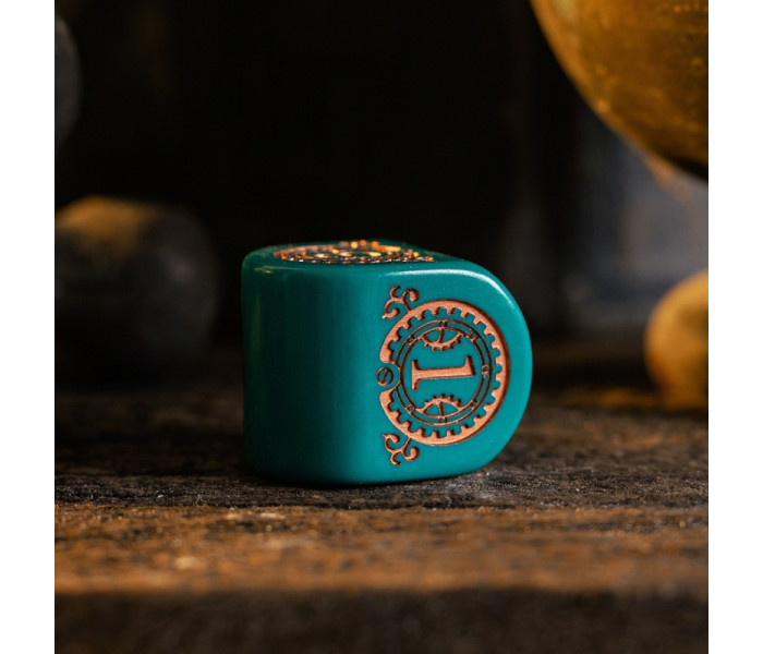 Кубики RPG Steampunk Clockwork: Nautical Apparatus Modern Dice Set. Q WORKSHOP (RSTC05)