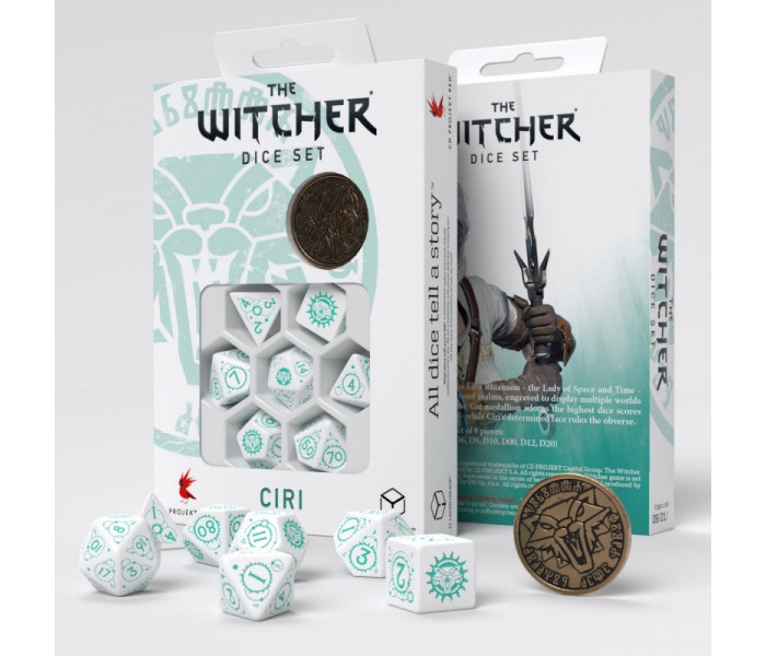 Кубики RPG The Witcher Dice Set. Ciri - The Law of Surprise. Q WORKSHOP (SWCI01)