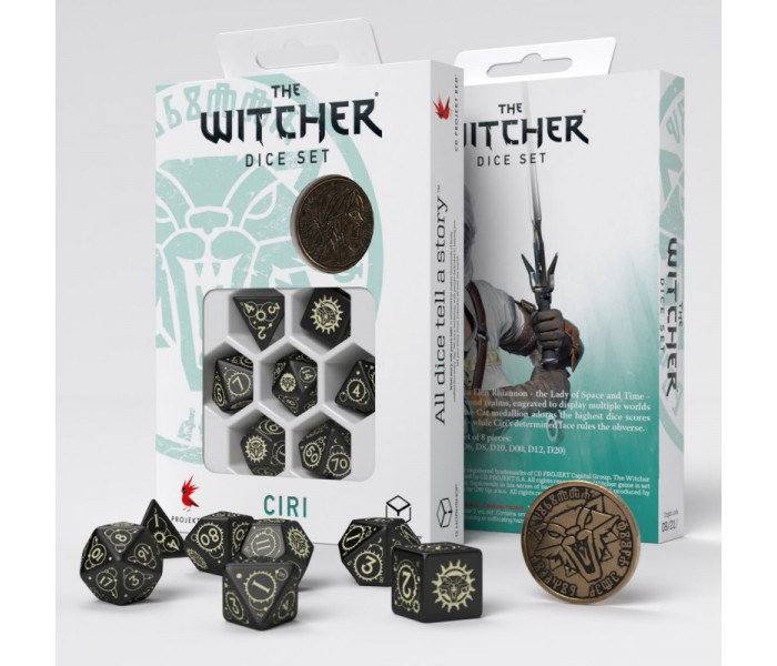Кубики RPG The Witcher Dice Set. Ciri - The Zireael. Q WORKSHOP (SWCI03)