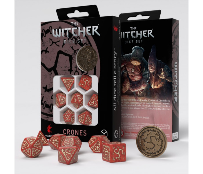Кубики RPG The Witcher Dice Set. Crones - Brewess. Q WORKSHOP (SWCR01)