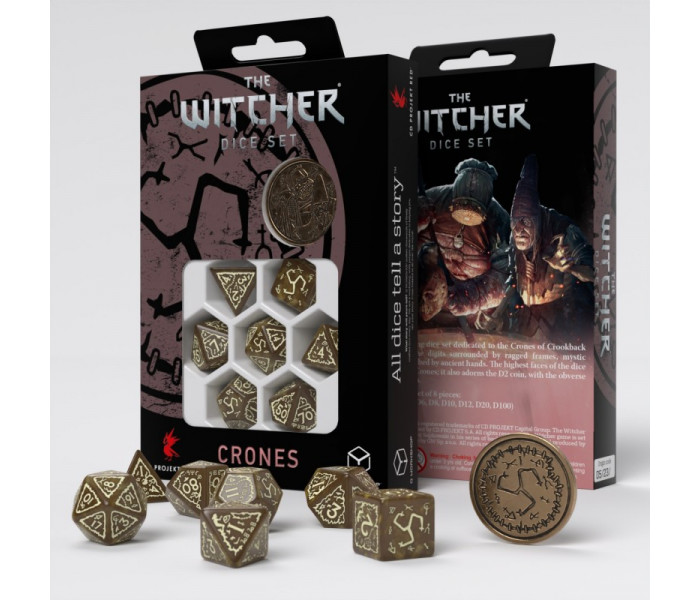 Кубики RPG The Witcher Dice Set. Crones - Weavess. Q WORKSHOP (SWCR02)