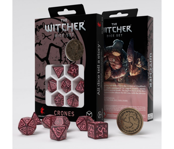 Кубики RPG The Witcher Dice Set. Crones - Whispess. Q WORKSHOP (SWCR03)