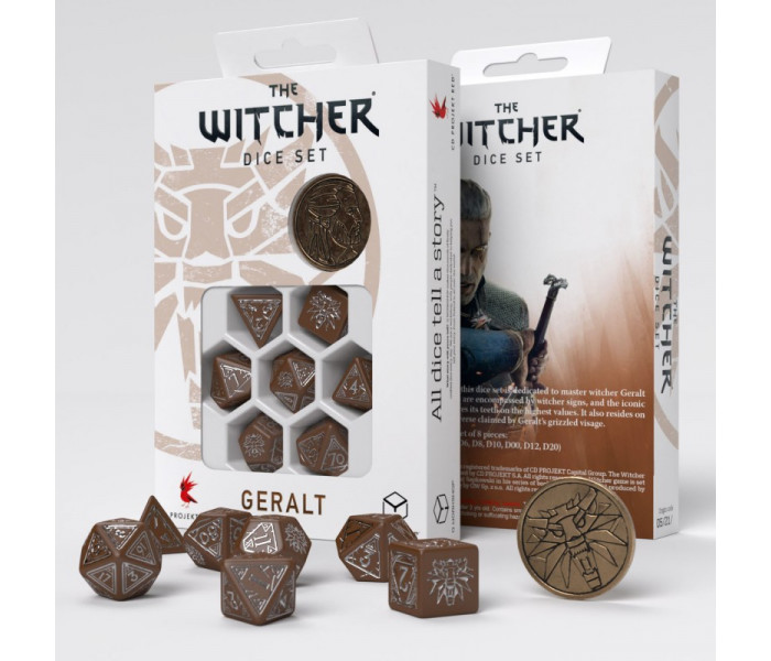 Кубики RPG The Witcher Dice Set. Geralt - Roach’s Companion. Q WORKSHOP (SWGE03)