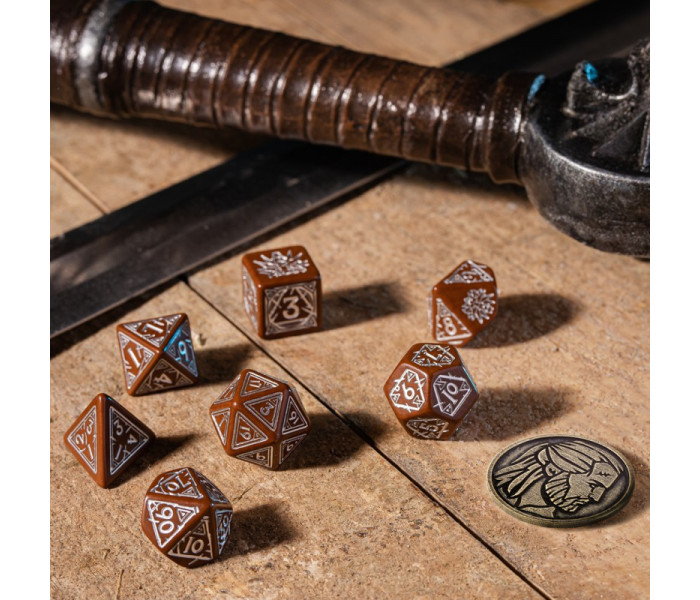 Кубики RPG The Witcher Dice Set. Geralt - Roach’s Companion. Q WORKSHOP (SWGE03)