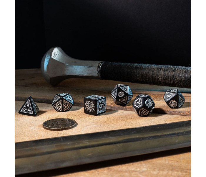 Кубики RPG The Witcher Dice Set. Geralt - The Silver Sword. Q WORKSHOP (SWGE04)