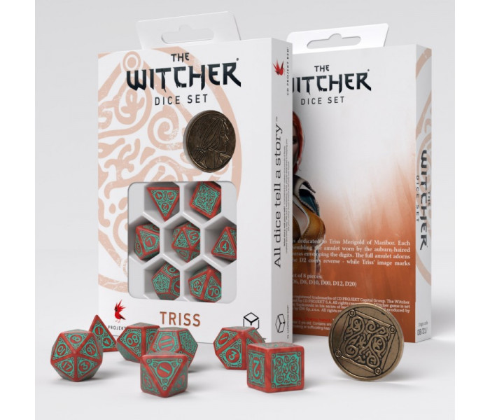 Кубики RPG The Witcher Dice Set. Triss - Merigold the Fearless. Q WORKSHOP (SWTR02)