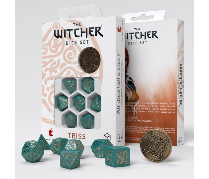 Кубики RPG The Witcher Dice Set. Triss - The Beautiful Healer. Q WORKSHOP (SWTR03)