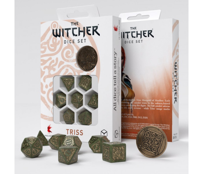 Кубики RPG The Witcher Dice Set. Triss - The Fourteenth of the Hill. Q WORKSHOP (SWTR01)